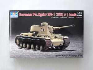 TRUMPETER 1/72 07265 Pz.Kpfw KV-1 756 r 